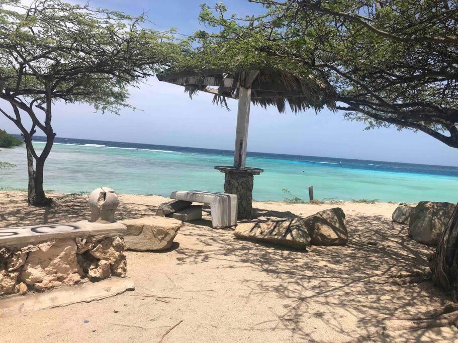 Cozy 1-Bedroom Apartment Minutes Away Drive To Mangel Halto Beach Savaneta Esterno foto