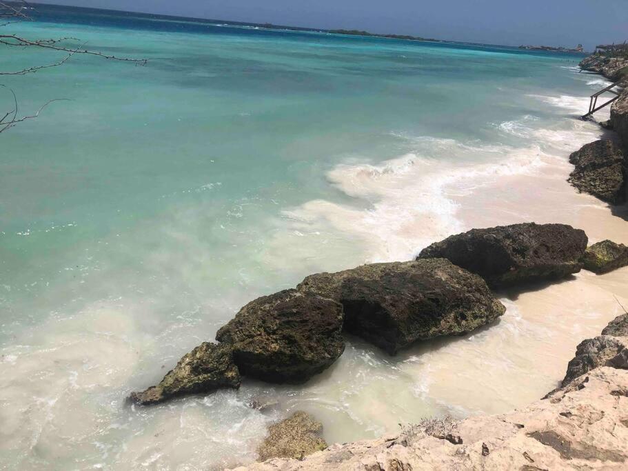 Cozy 1-Bedroom Apartment Minutes Away Drive To Mangel Halto Beach Savaneta Esterno foto